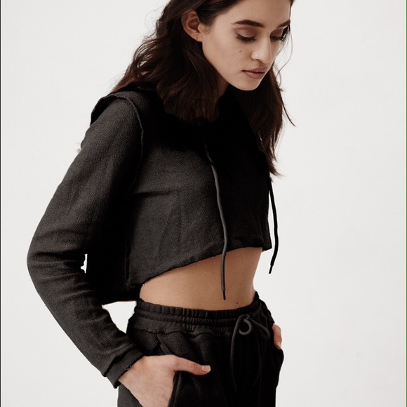 Danielle Guizio black sweatsuit set