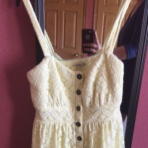 Yellow Lace Dress from Charlotte Russe