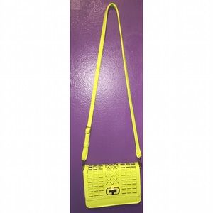 Neon Yellow Cross Body Purse