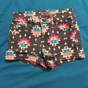 Aztec High Waisted Shorts