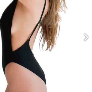 Black One Piece Bathing Suit!