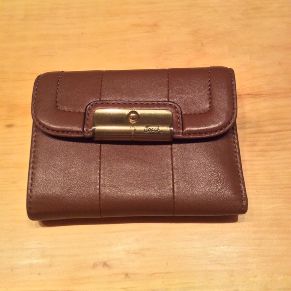 Coach Kristin leather trifold wallet