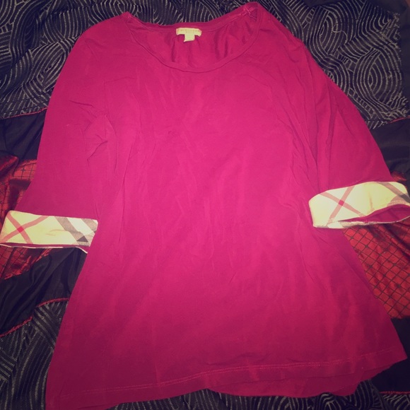 Pink Burberry top