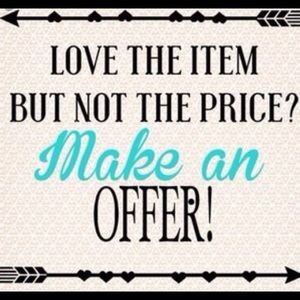 Make an offer and I can adjust the price!