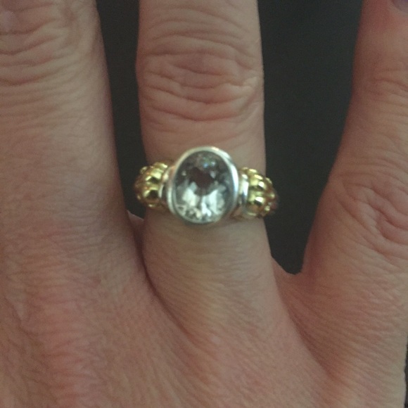 Lagos white topaz ring