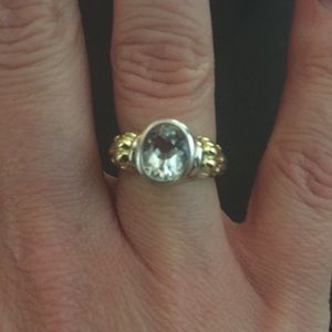Lagos white topaz ring