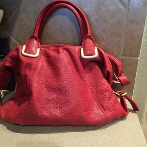 Red Stuart Weiztman bag