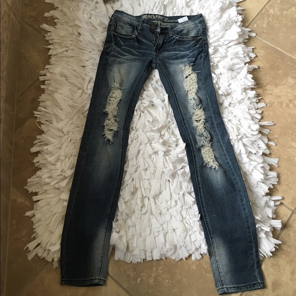 Destroyed denim