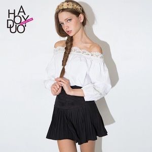 Pixie Market Haoduoyi off shoulder Top