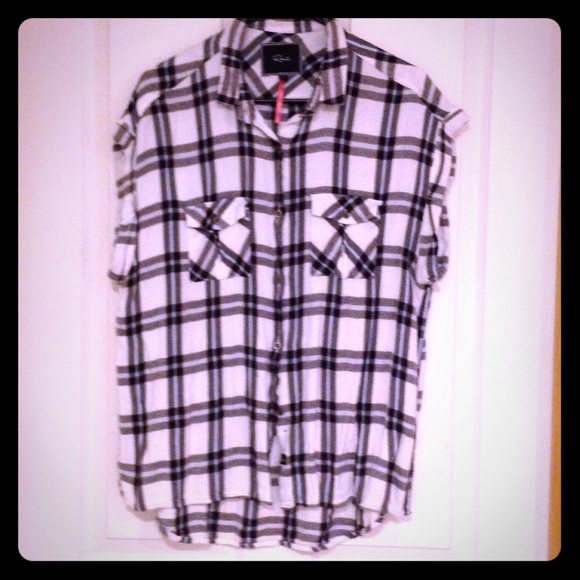 Rails Free People Sleeveless Flannel Plaid Size M