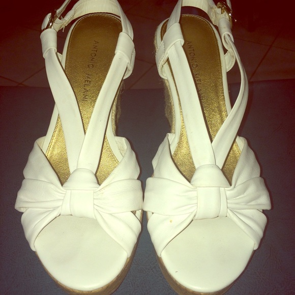 White Antonio Melani Wedges