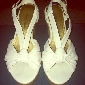 White Antonio Melani Wedges