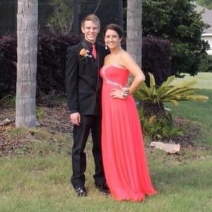 Flamingo Pink Formal Dress ❤️