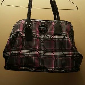 Beautiful plaid Coach purse