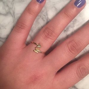 Gold arrow ring