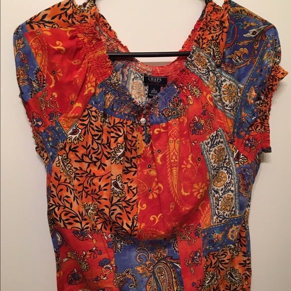 Chaps peasant blouse