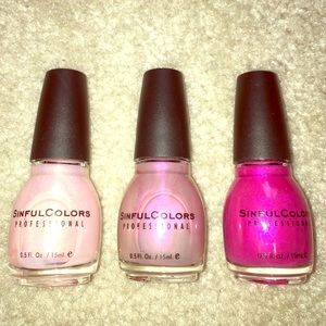 Brand New Sinful Colors Nail Polish Bundle