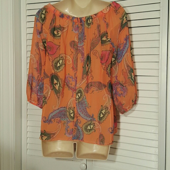 Fun Paisley Top - Picture 3 of 3
