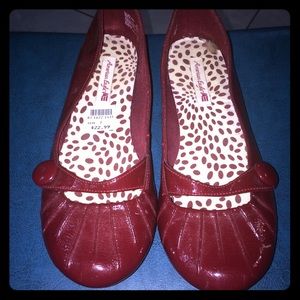 Deep Red/Maroon American Eagle Flats size 7