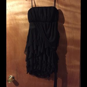 Strapless little black dress
