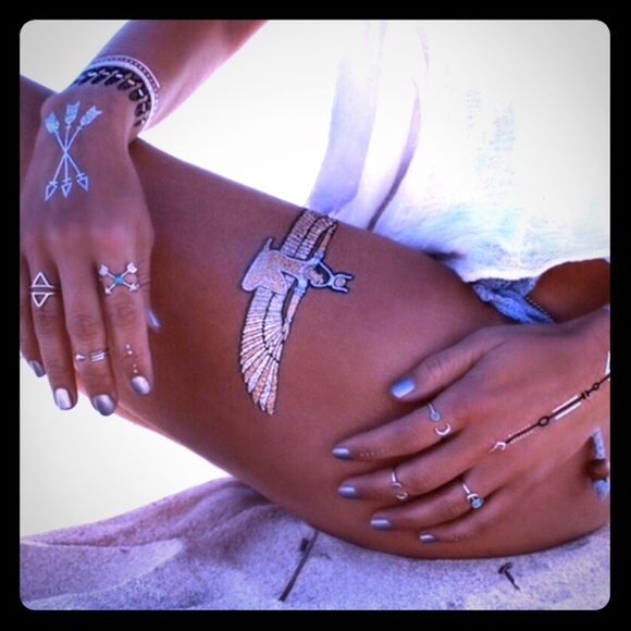 Temporary metallic tattoos new
