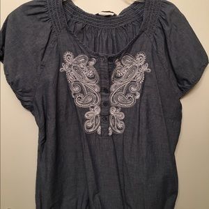 Croft & Barrow chambray blouse