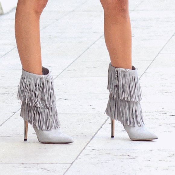 Sam Edelman suede fringe booties