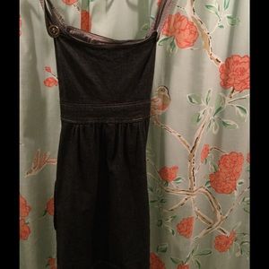 DENIM JUMPER DRESS W/ POCKETS