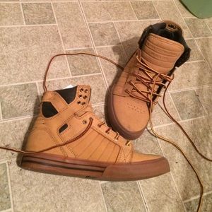 Supra Muska Tan Wheat Sneakers