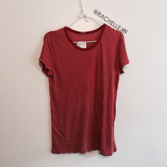 💌Sold💌 Brandy Melville Red Jessica Ringer Tee