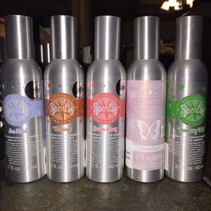 5 Scentsy Room Sprays NEW