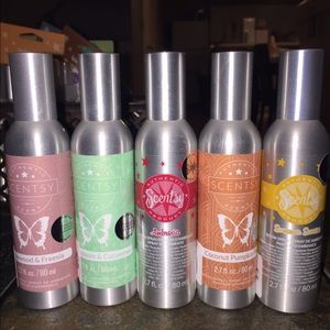 5 Scentsy Room Sprays NEW