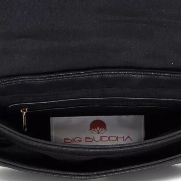 NWT BIG BUDDHA HOBO BAG IN BLACK - Picture 3 of 4