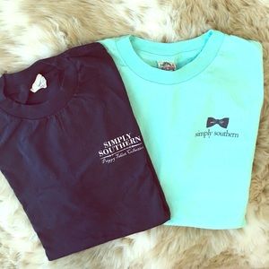 Simply Southern Bright Turquoise Short Sleeve Tee