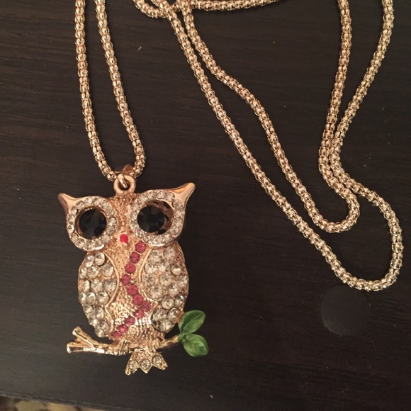 Betsey Johnson owl necklace