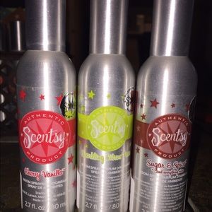 3 Scentsy Room Sprays NEW