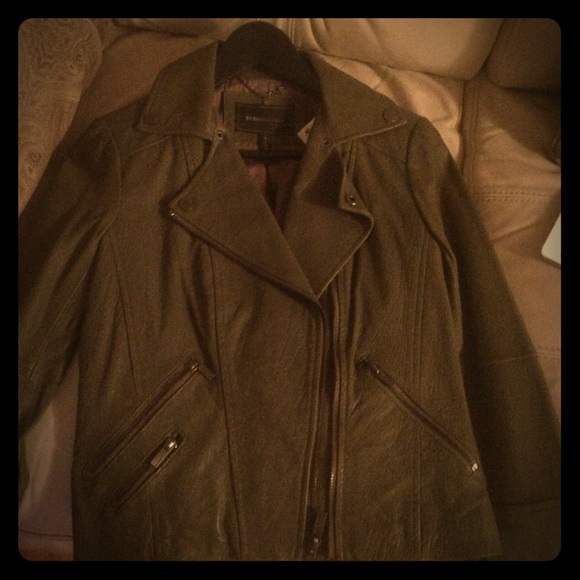 BCBG Military Style Olive Green Jacket