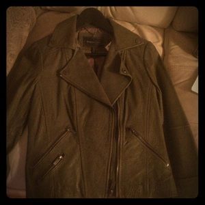 BCBG Military Style Olive Green Jacket
