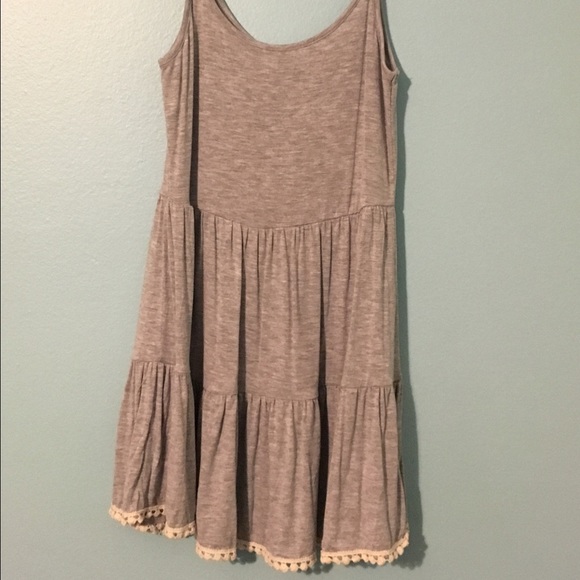 Spaghetti strap grey top.