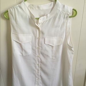 J. Crew white dress tank