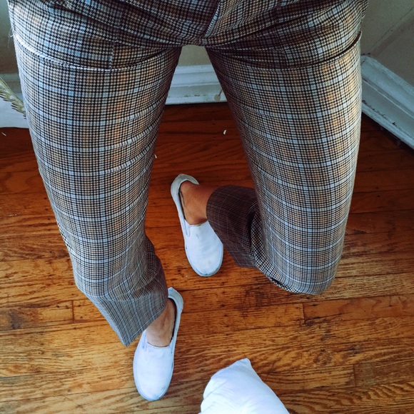 Zara Plaid Trousers 🌹 Small
