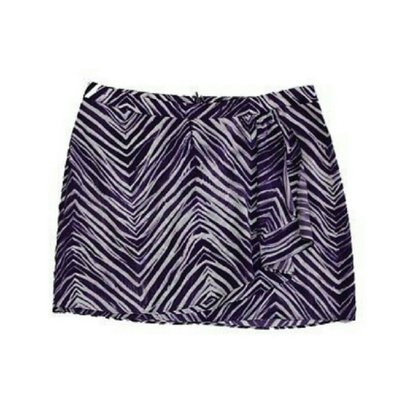 BCBGMaxazria rashida zebra print skirt Sz 12 - Picture 1 of 2