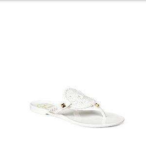 BRAND NEW 🍀 Jack Rodgers White Sandals • 8 •