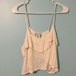 Ivory crop top.
