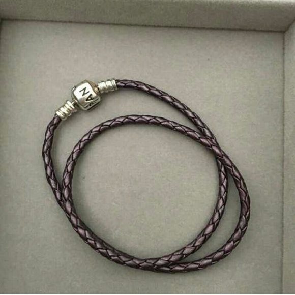Pandora Purple double wrap bracelet