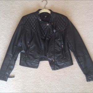 H&M Black Leather Jacket - Make an offer!