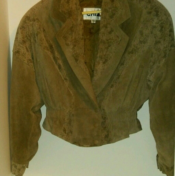 80s Authentic Bomber Leather Jacket 80s Fashion - Picture 2 of 4