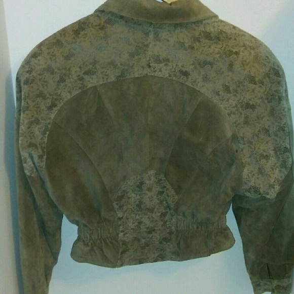 80s Authentic Bomber Leather Jacket 80s Fashion - Picture 4 of 4