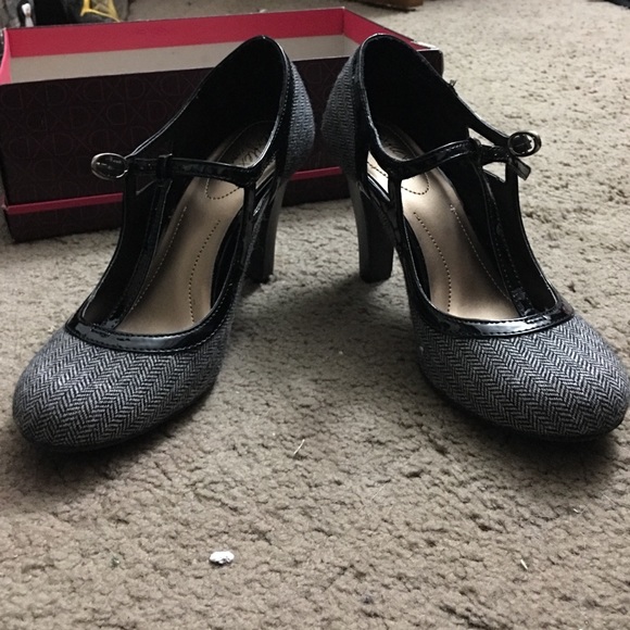 Heels black/gray/white