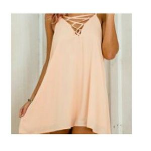 ☇Flash Sale☇ pink spaghetti strap A-line dress